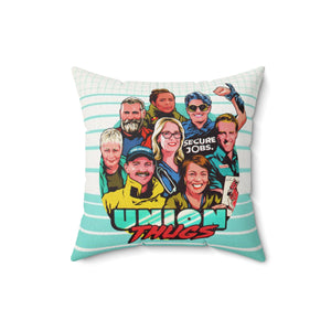 UNION THUGS - Spun Polyester Square Pillow Case 16x16" (Slip Only)