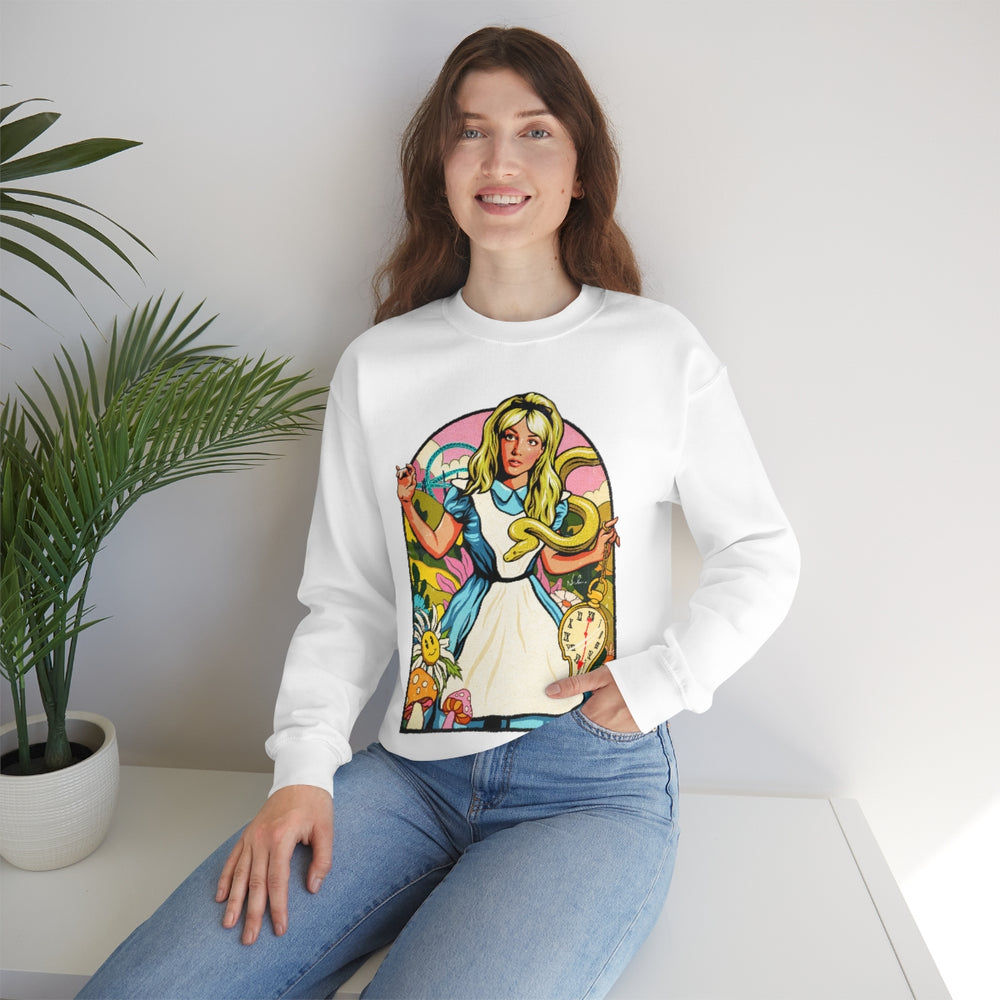 Down The Rabbit Hole [Australian-Printed] - Unisex Heavy Blend™ Crewneck Sweatshirt