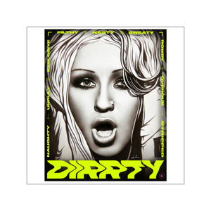 DIRRTY - Square Vinyl Stickers