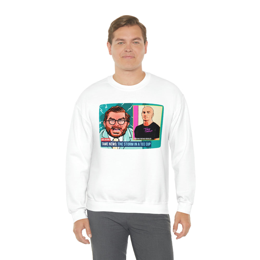 TAME NEWS [Australian-Printed] - Unisex Heavy Blend™ Crewneck Sweatshirt