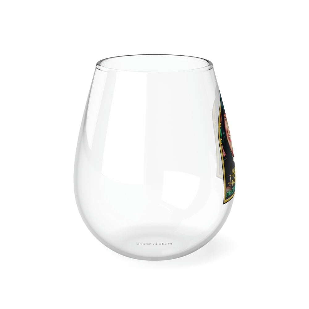 Babe With A Bobcut And A Magnificent Bosom - Stemless Glass, 11.75oz