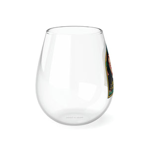 Babe With A Bobcut And A Magnificent Bosom - Stemless Glass, 11.75oz