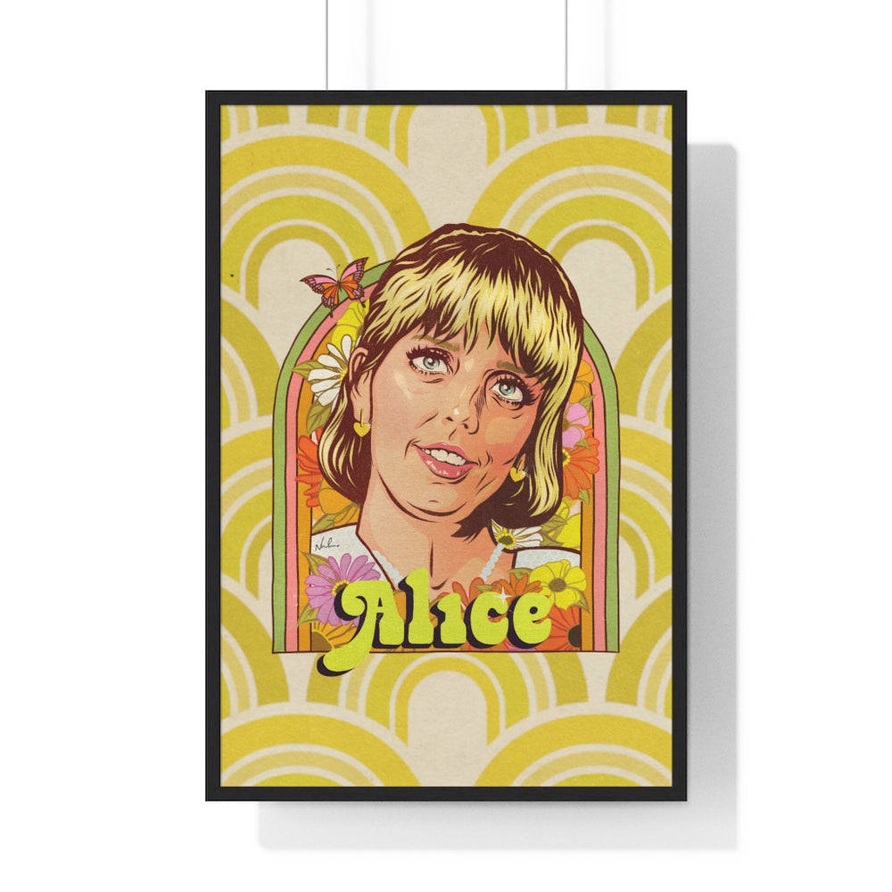 Alice [Coloured BG] - Premium Framed Vertical Poster
