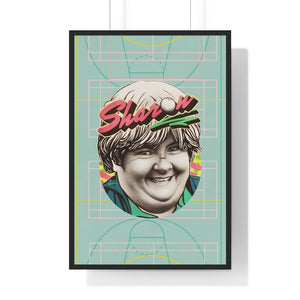Sharon [Coloured BG] - Premium Framed Vertical Poster