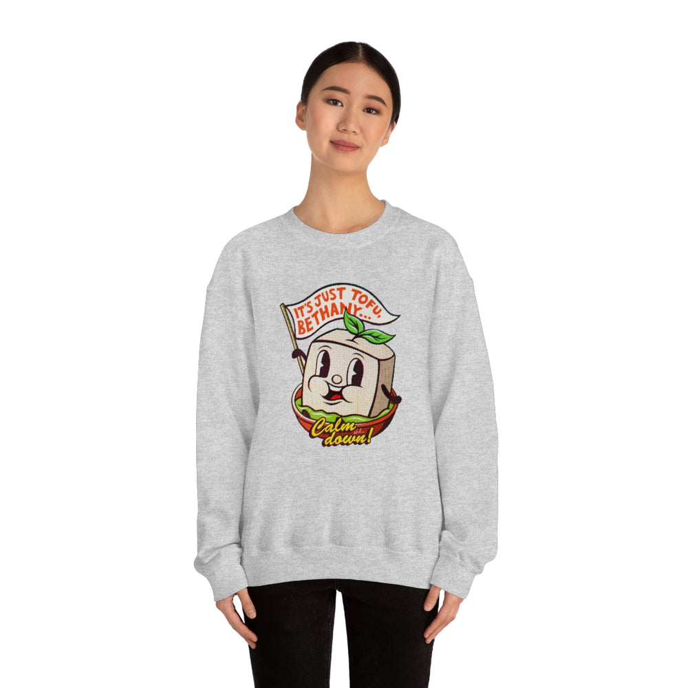 It's Just Tofu, Bethany - Unisex Heavy Blend™ Crewneck Sweatshirt