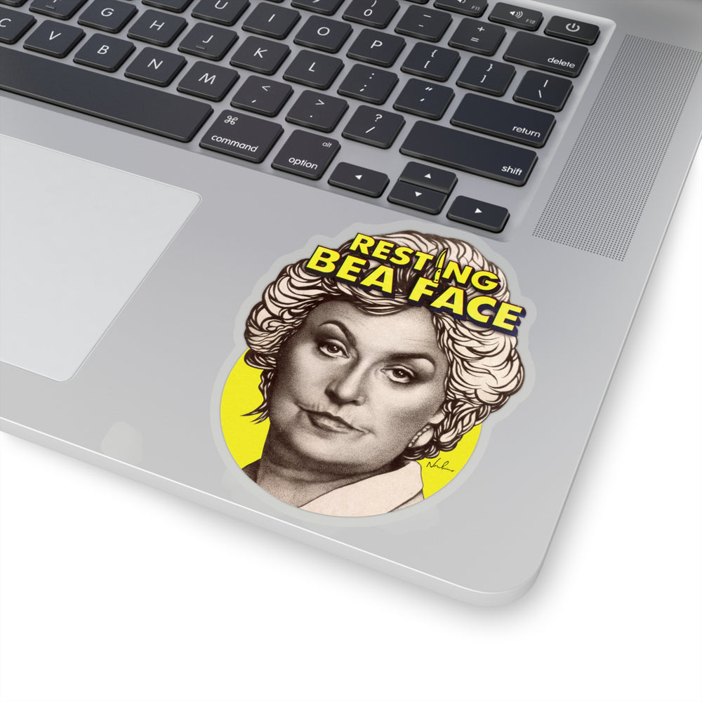 RESTING BEA FACE - Kiss-Cut Stickers