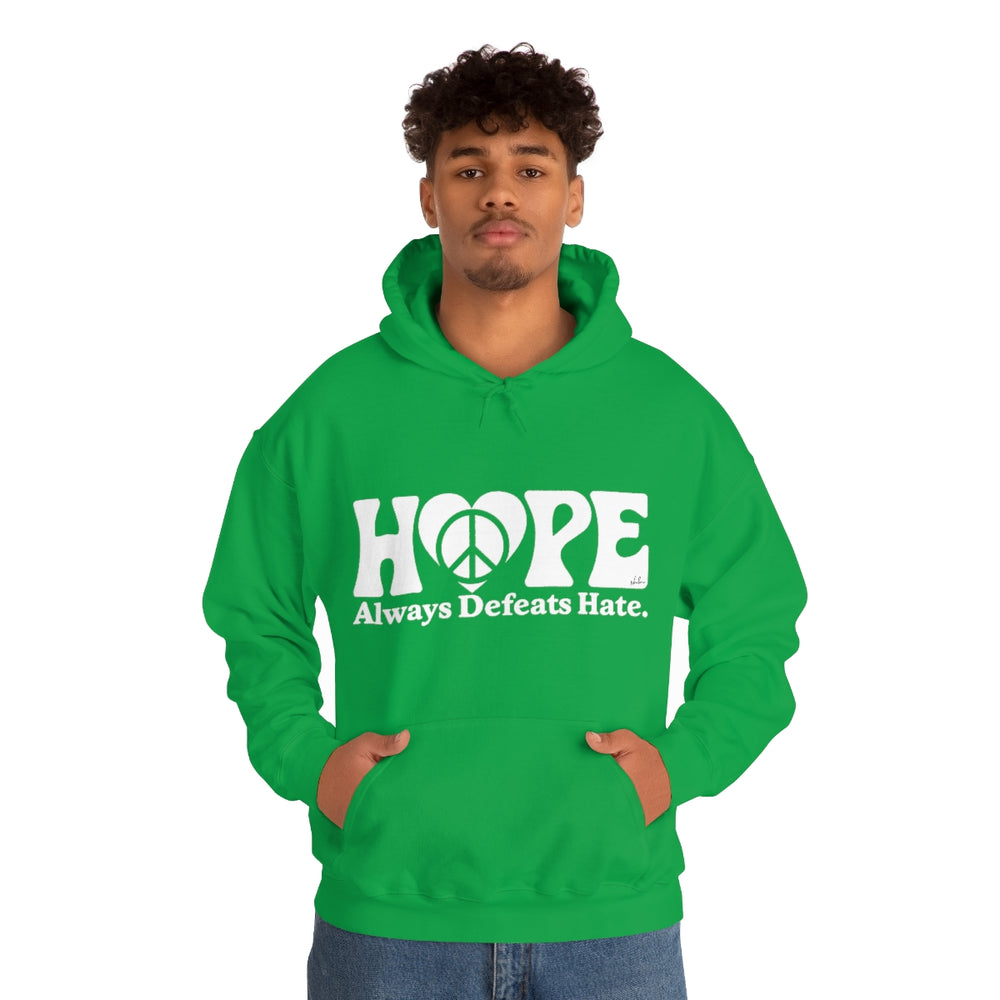 Hope Always Defeats Hate - Unisex Heavy Blend™ Hooded Sweatshirt
