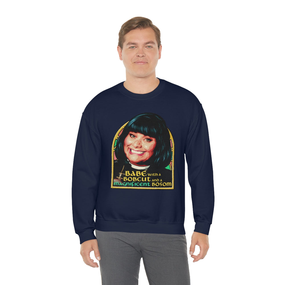 Babe With A Bobcut And A Magnificent Bosom [Australian-Printed] - Unisex Heavy Blend™ Crewneck Sweatshirt