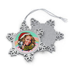 I Don't Snow Her! [Australian-Printed] - Pewter Snowflake Ornament