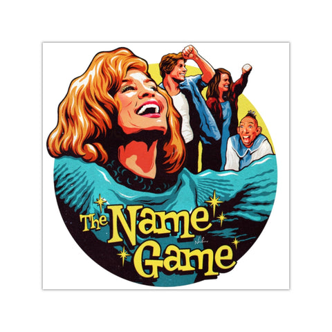The Name Game - Square Vinyl Stickers