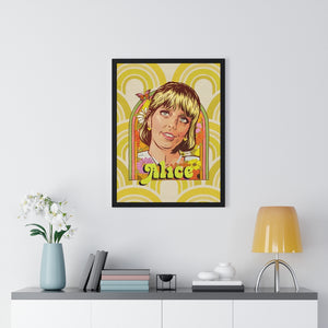 Alice [Coloured BG] - Premium Framed Vertical Poster