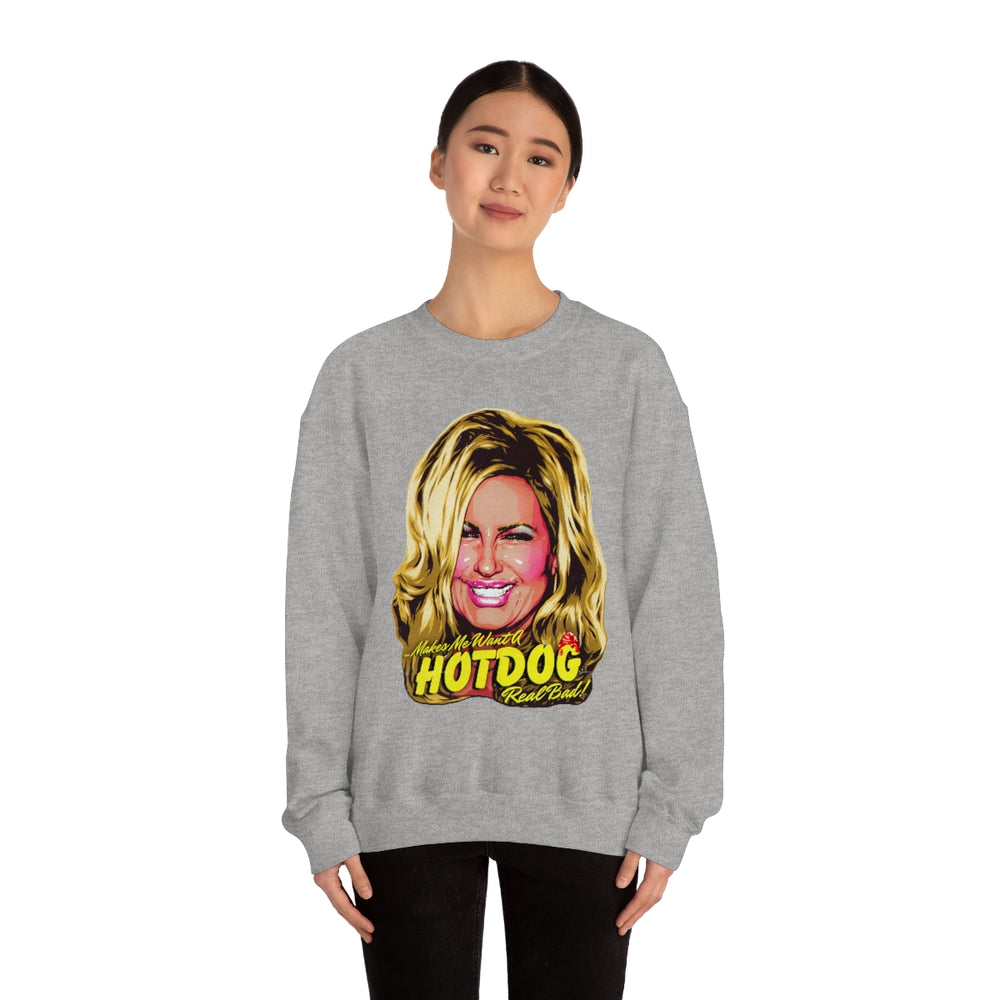 Makes Me Want A Hot Dog Real Bad! [Australian-Printed] - Unisex Heavy Blend™ Crewneck Sweatshirt