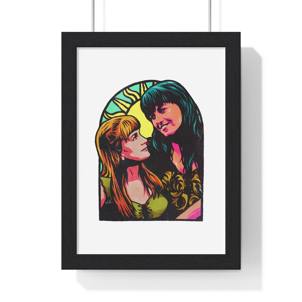 XENA X GABRIELLE - Premium Framed Vertical Poster