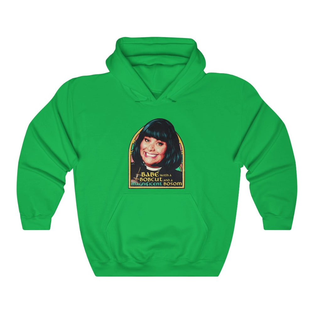 Babe With A Bobcut And A Magnificent Bosom - Unisex Heavy Blend™ Hooded Sweatshirt