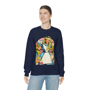 Down The Rabbit Hole [Australian-Printed] - Unisex Heavy Blend™ Crewneck Sweatshirt