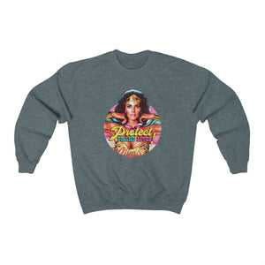 PROTECT TRANS LIVES - Unisex Heavy Blend™ Crewneck Sweatshirt