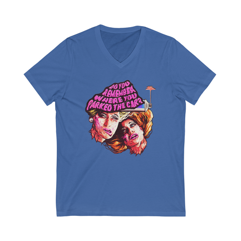 Do You Remember Where You Parked The Car? [US-Printed] - Unisex Jersey Short Sleeve V-Neck Tee