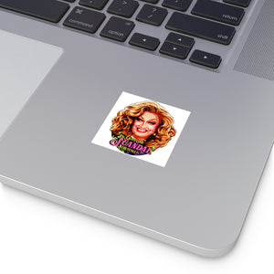Quite The Scandal, Actually - Square Vinyl Stickers