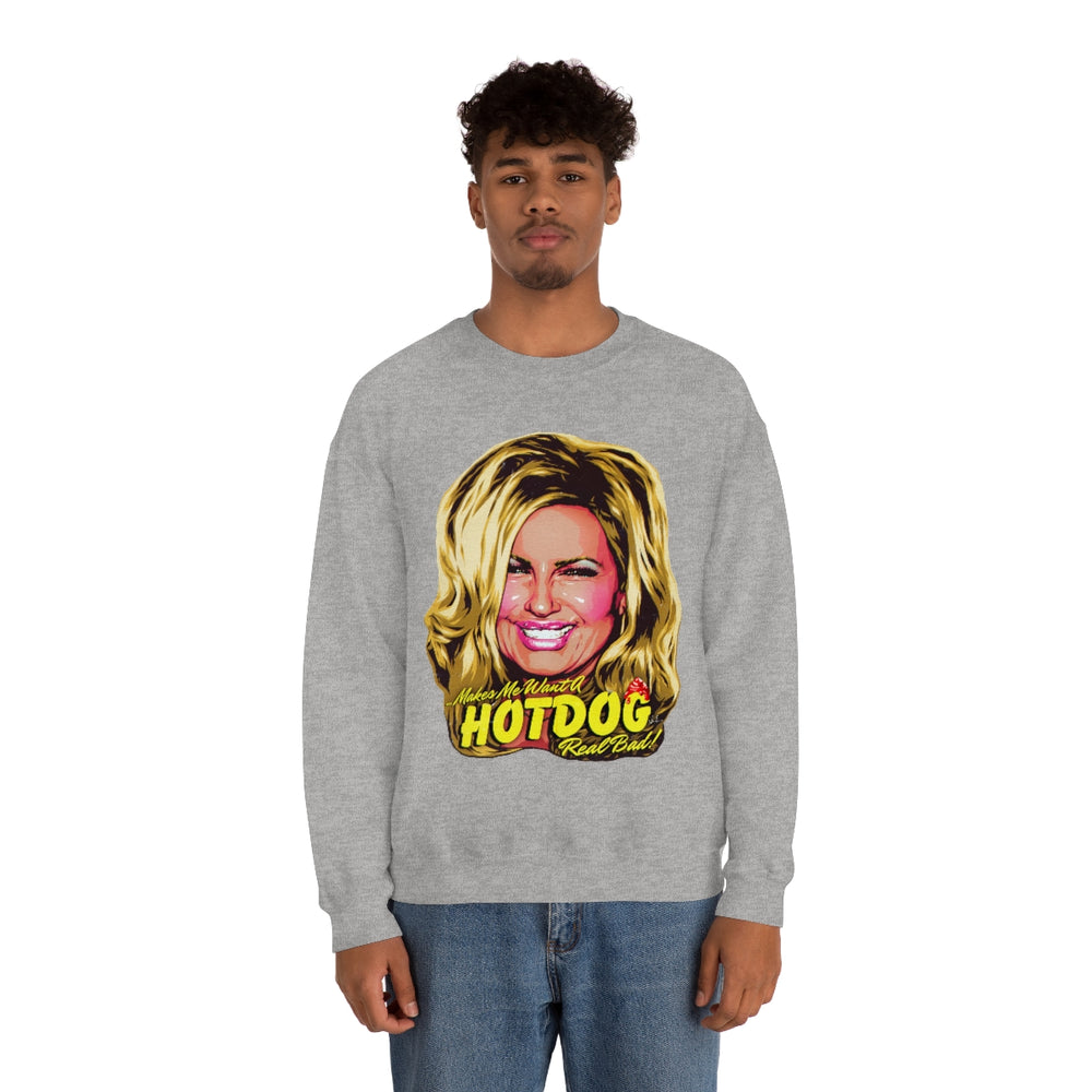 Makes Me Want A Hot Dog Real Bad! [Australian-Printed] - Unisex Heavy Blend™ Crewneck Sweatshirt