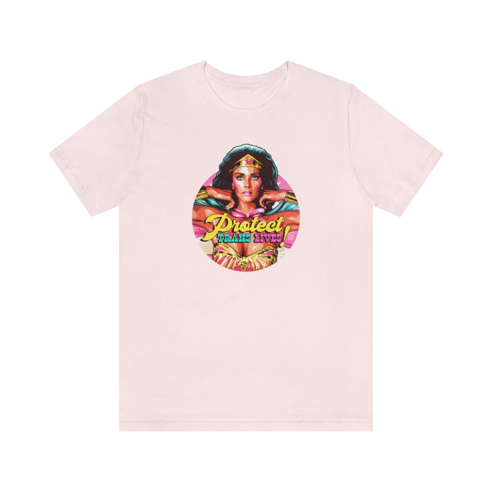 PROTECT TRANS LIVES - Unisex Jersey Short Sleeve Tee