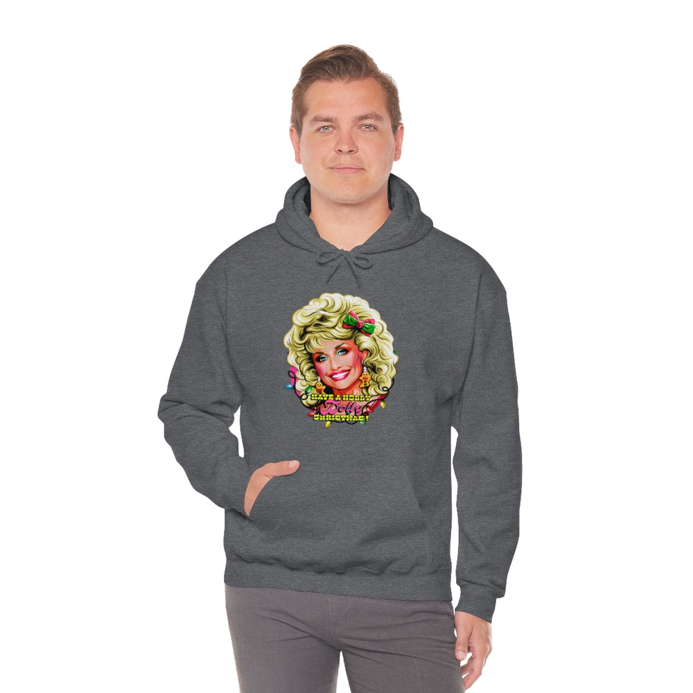 Have A Holly Dolly Christmas! - Unisex Heavy Blend™ Hooded Sweatshirt