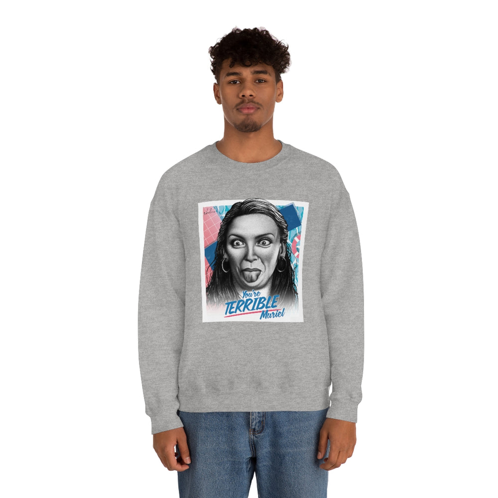 You're Terrible, Muriel [Australian-Printed] - Unisex Heavy Blend™ Crewneck Sweatshirt