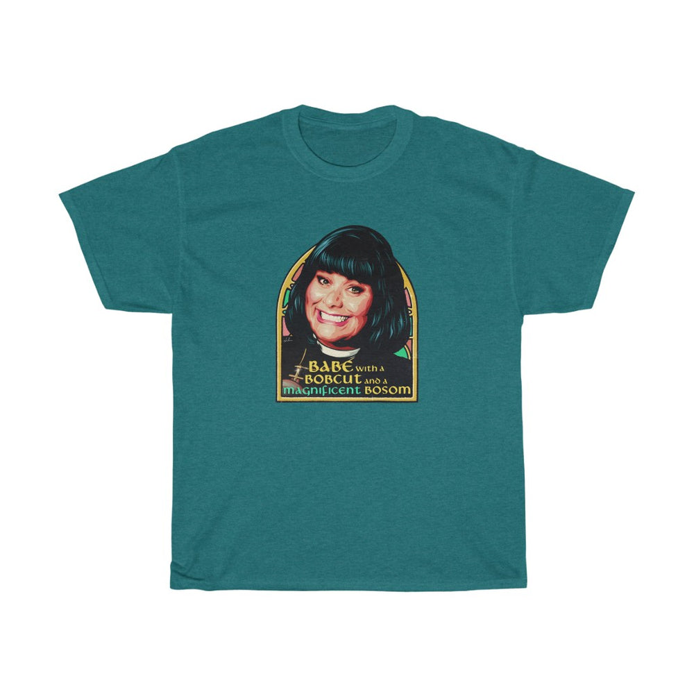 Babe With A Bobcut And A Magnificent Bosom [Australian-Printed] - Unisex Heavy Cotton Tee