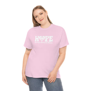 Hope Always Defeats Hate [Australian-Printed] - Unisex Heavy Cotton Tee