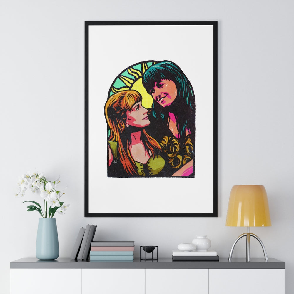 XENA X GABRIELLE - Premium Framed Vertical Poster