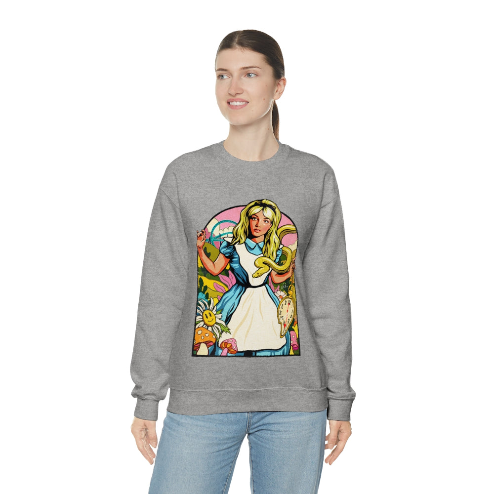 Down The Rabbit Hole [Australian-Printed] - Unisex Heavy Blend™ Crewneck Sweatshirt