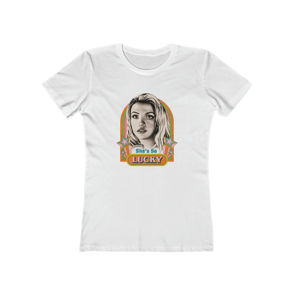 She's So Lucky - Women's The Boyfriend Tee