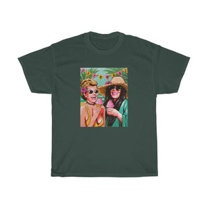 Ice Cream In St Tropez [Australian-Printed] - Unisex Heavy Cotton Tee