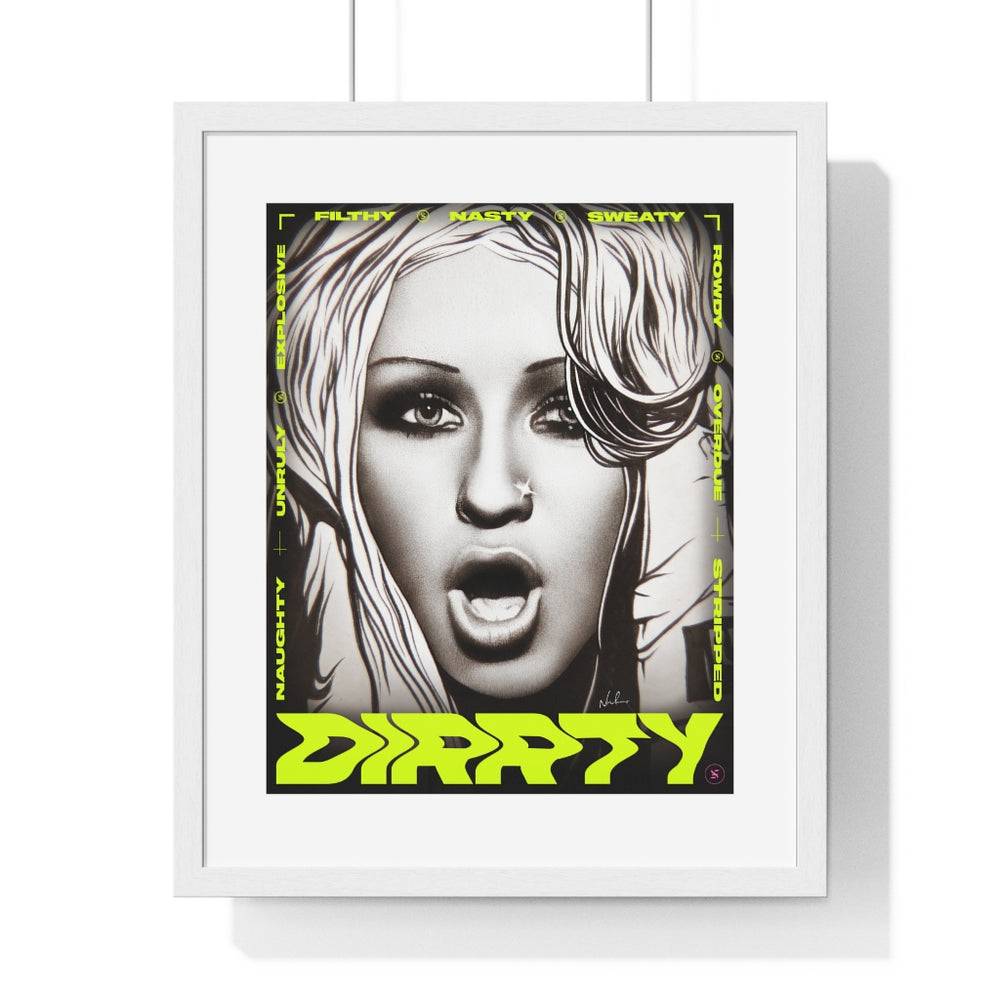 DIRRTY - Premium Framed Vertical Poster