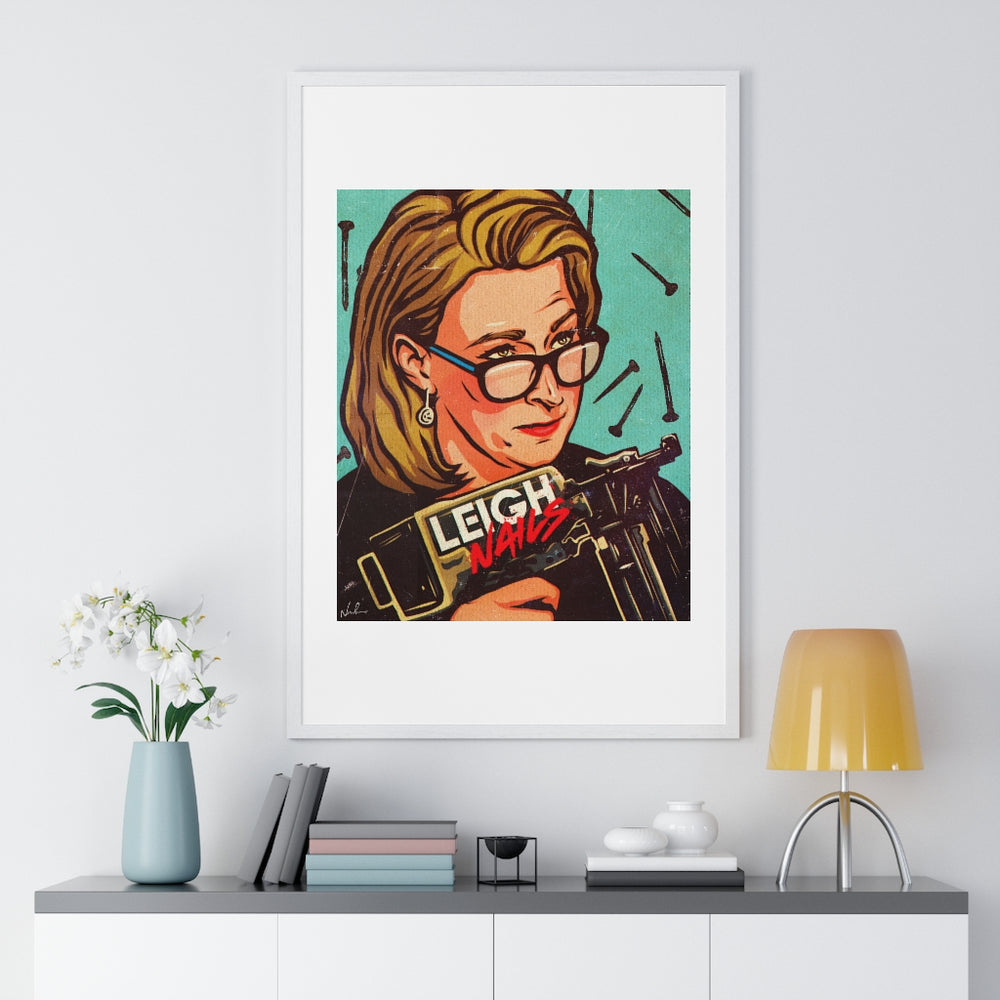 LEIGH NAILS - Premium Framed Vertical Poster