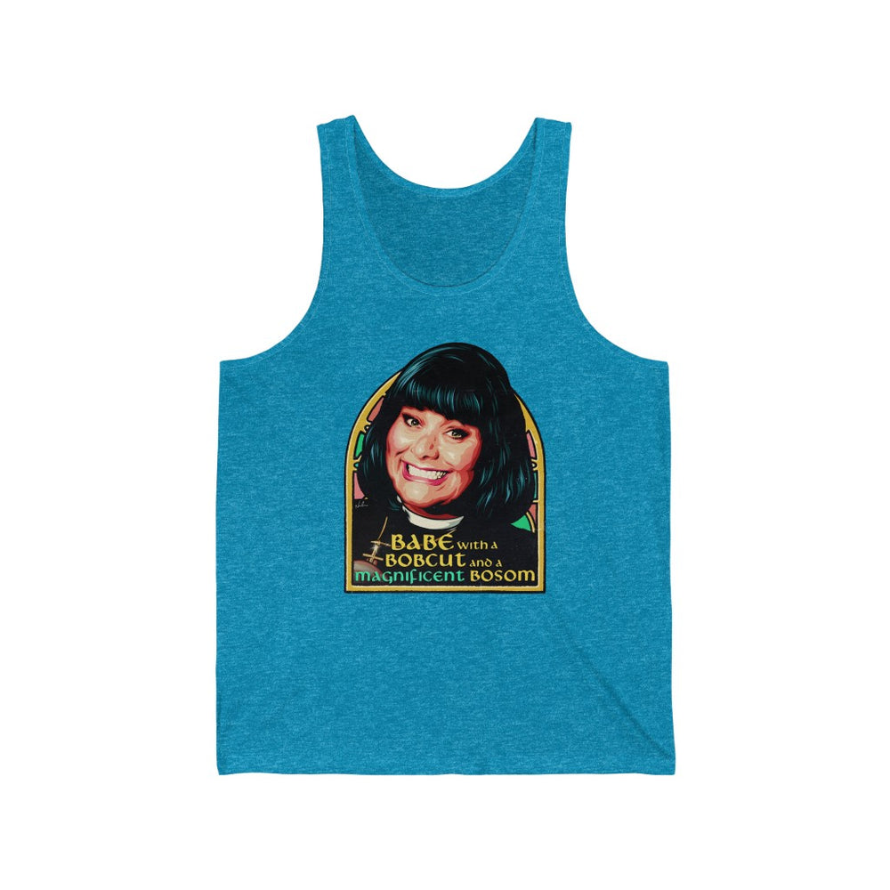 Babe With A Bobcut And A Magnificent Bosom - Unisex Jersey Tank - Unisex Jersey Tank