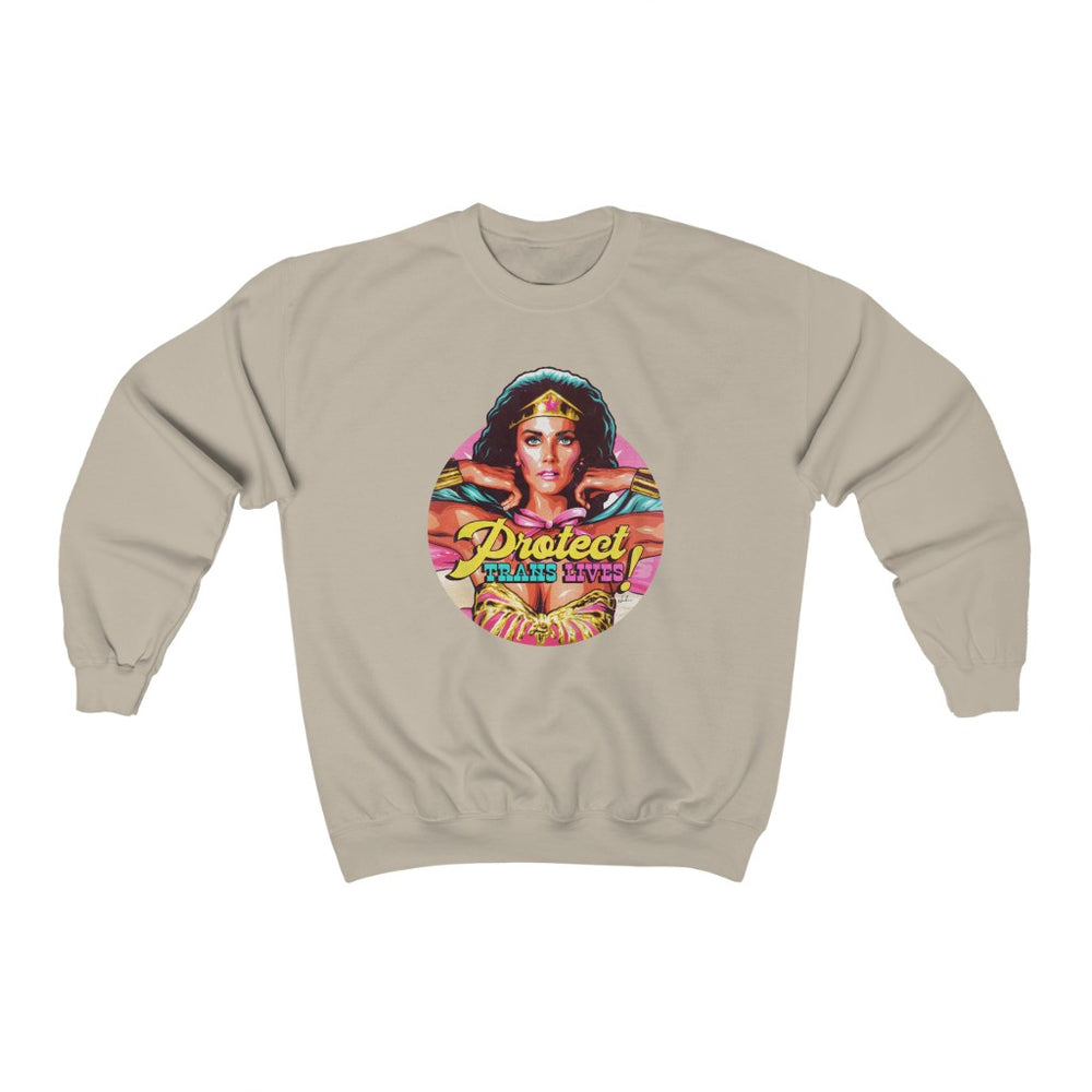 PROTECT TRANS LIVES - Unisex Heavy Blend™ Crewneck Sweatshirt