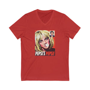 PEPSI'S PEPSI - Unisex Jersey Short Sleeve V-Neck Tee