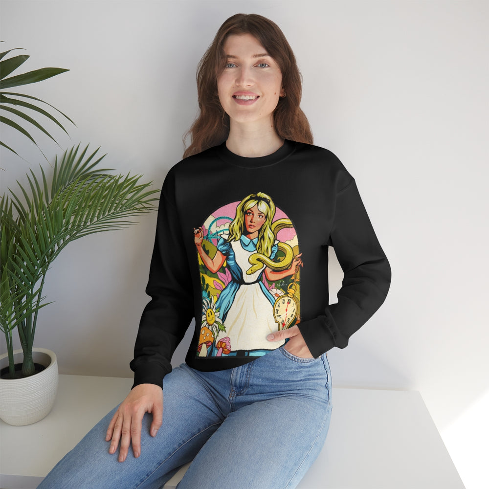 Down The Rabbit Hole [Australian-Printed] - Unisex Heavy Blend™ Crewneck Sweatshirt