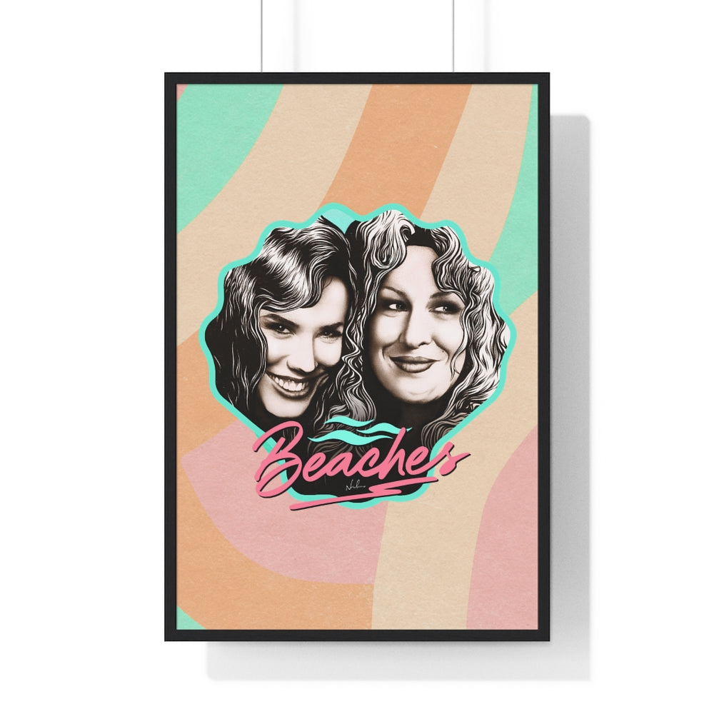BEACHES [Coloured BG] - Premium Framed Vertical Poster