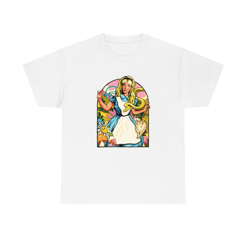 Down The Rabbit Hole [Australian-Printed] - Unisex Heavy Cotton Tee