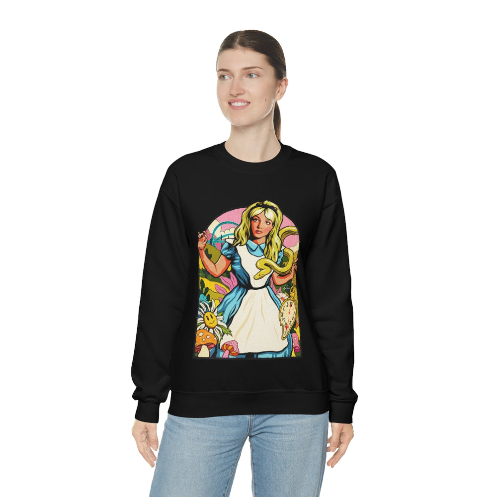 Down The Rabbit Hole [Australian-Printed] - Unisex Heavy Blend™ Crewneck Sweatshirt