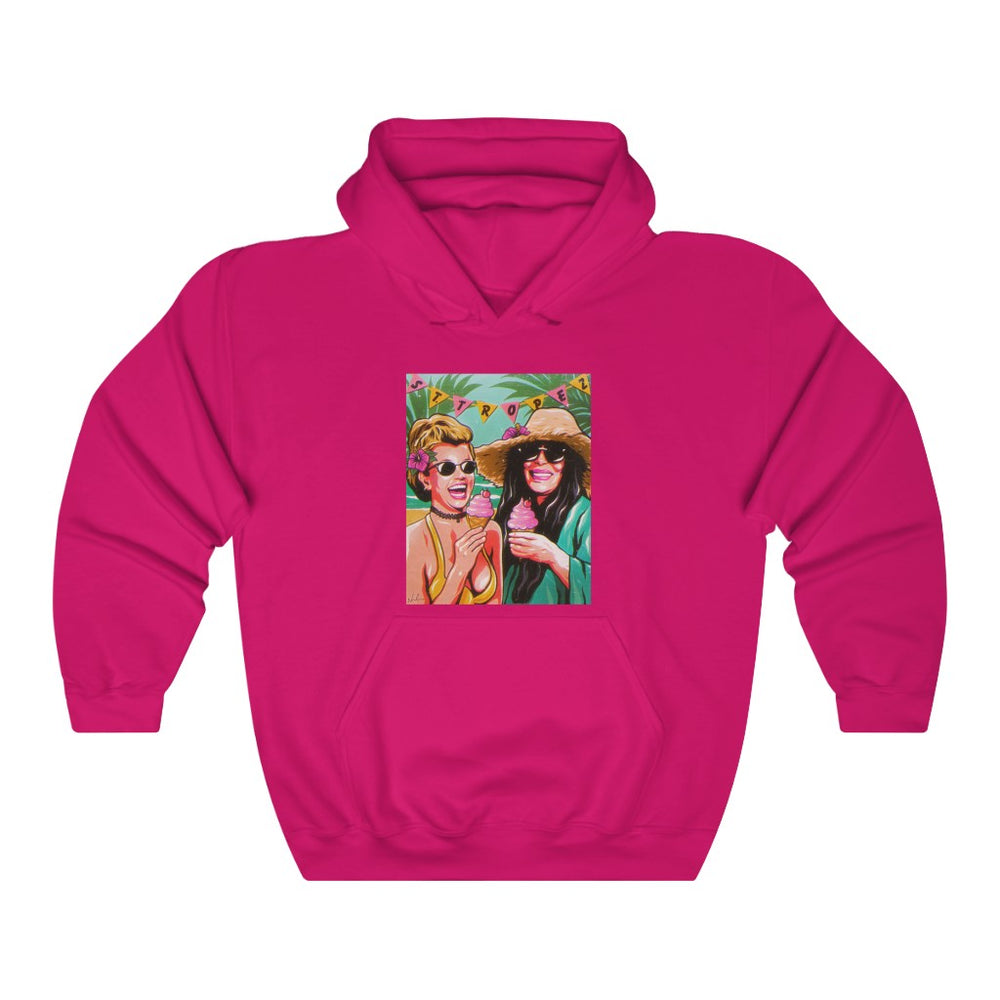 Ice Cream In St Tropez - Unisex Heavy Blend™ Hooded Sweatshirt