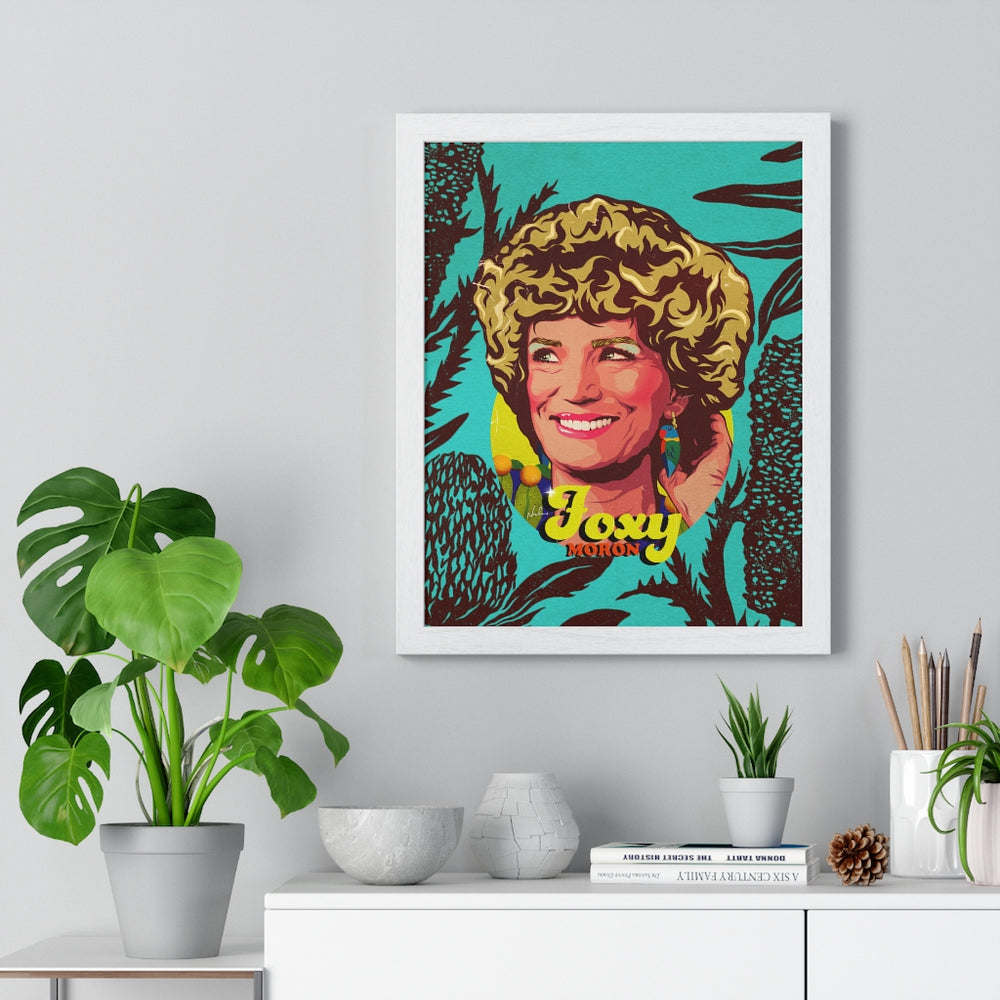 Foxy Moron [Coloured BG] - Premium Framed Vertical Poster