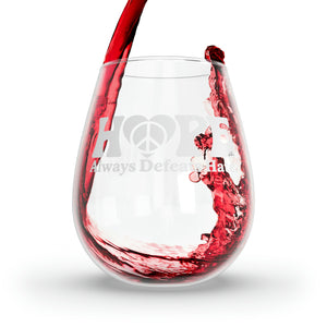 Hope Always Defeats Hate - Stemless Glass, 11.75oz