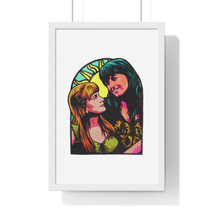 XENA X GABRIELLE - Premium Framed Vertical Poster