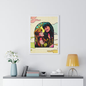 XENA X GABRIELLE [Coloured BG] - Premium Framed Vertical Poster