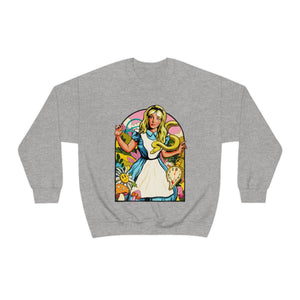 Down The Rabbit Hole [Australian-Printed] - Unisex Heavy Blend™ Crewneck Sweatshirt