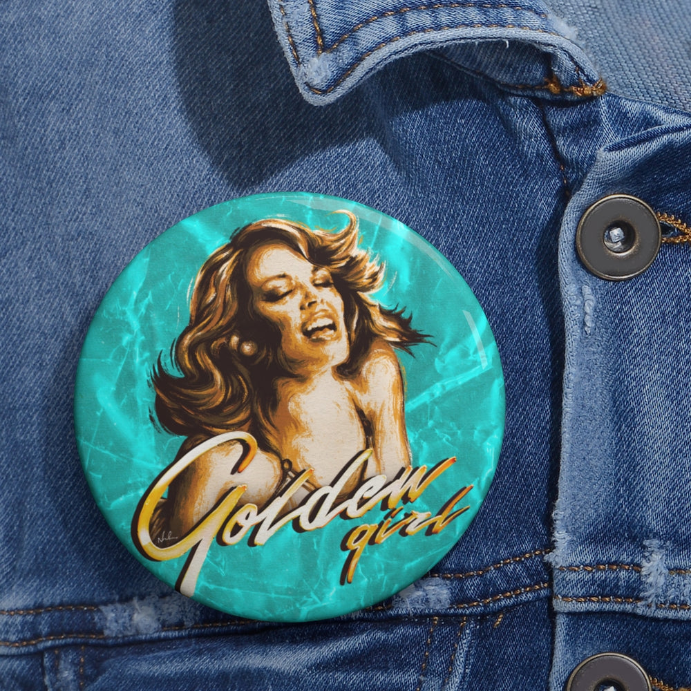 Golden Girl - Custom Pin Buttons