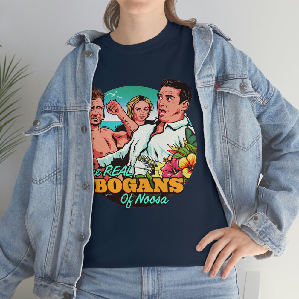 The Real Bogans Of Noosa [Australian-Printed] - Unisex Heavy Cotton Tee