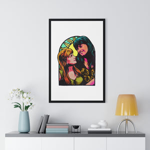 XENA X GABRIELLE - Premium Framed Vertical Poster